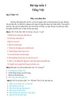 BÀI TẬP LUYỆN TỪ TUẦN 1 ĐẾN TUẦN 35 LỚP 3