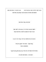 Thu hút vốn đầu tư nước ngoài trên thị trường chứng khoán việt nam 
