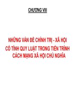 Bài giảng Những vấn đề chính trị - xã hội có tính quy luật trong tiến trình cách mạng xã hội chủ nghĩa