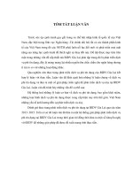 Dịch vụ phi tín dụng tại ngân hàng TMCP đầu tư và phát triển việt nam   chi nhánh tỉnh gia lai 