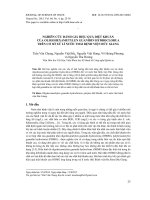 Nghiên cứu đánh giá hiệu quả diệt khuẩn của Oligohexametylen guanidin hydroclorua trên cơ sở xử lí nước thải Bệnh viện Đức Giang