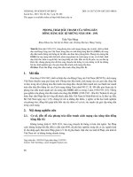 Phong trào đấu tranh của nông dân đồng bằng Bắc Kì những năm 1930-1931