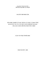 Tổng hợp, nghiên cứu đặc trưng cấu trúc và hoạt tính quang xúc tác của vật liệu nano composit zro2 zno pha tạp ce bằng phương pháp thủy nhiệt 