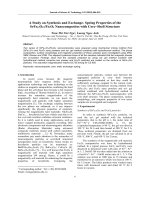 A study on synthesis and exchange- spring properties of the SrFe12O19/Fe3O4 nanocomposites with core–shell structure