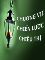 Bài giảng Quản trị bán hàng – Chương 7: Chiến lược chiêu thị