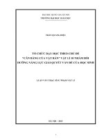 tổ chức dạy học theo chủ đề “cân bằng của vật rắn” vật lí 10 nhằm bồi dưỡng năng lực giải quyết vấn đề của học sinh