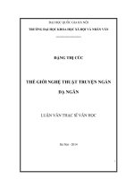 Thế giới nghệ thuật truyện ngắn Dạ Ngân : Luận văn ThS. Văn học: 60 22 01 20