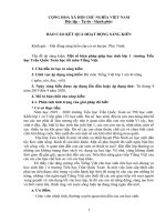 Một số biện pháp giúp học sinh lớp 1  trường Tiểu học Trần Quốc Toản học tốt môn Tiếng Việt