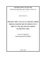 Phương thức sản xuất chương trình thời sự ở kênh truyền hình VOVTV từ góc độ truyền thông đa phương tiện