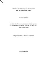 KÊ BIÊN TÀI SẢN TRONG THI HÀNH ÁN DÂN SỰ THEO LUẬT THI HÀNH ÁN DÂN SỰ NĂM 2014 TỪ THỰC TIỄN TỈNH QUẢNG NINH