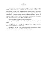 Hoàn thiện công tác xây dựng kế hoạch bán hàng của công ty TNHH cơ khí Mạnh Quang