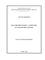 Quan hệ Trung Quốc- Campuchia từ năm 1991 đến năm 2011