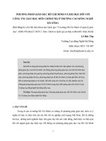 phương pháp giáo dục hồ chí minh và bài học đối với công tác dạy học môn chính trị ở trường cao đẳng nghề đà nẵng