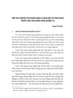 Đào tạo, nghiên cứu ngành quản lý khoa học và công nghệ trước cuộc cách mạng công nghiệp 4.0