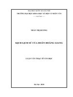 Kịch lịch sử của Doãn Hoàng Giang