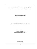 Quan hệ Mỹ - Việt từ năm 2001 đến nay