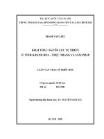 Khai thác nguồn lực tự nhiên ở tỉnh Khánh Hòa - thực trạng và giải pháp