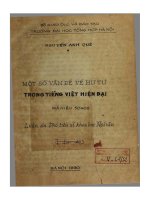 Một số vấn đề về hư từ trong tiếng Việt hiện đại : Luận án PTS. Ngôn ngữ học: 5 04 08