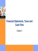 Lecture Essentials of corporate finance - Chapter 2: Financial statements, taxes and cash flow