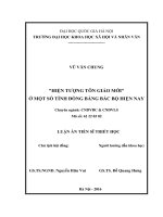 Hiện tượng tôn giáo mới " ở một số tỉnh đồng bằng Bắc bộ hiện nay : Luận án TS. Triết học: 62 22 03 02"