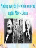 CÁC HÌNH THÁI TƯ BẢN VÀ CÁC HÌNH THỨC BIỂU HIỆN CỦA GIÁ TRỊ THẶNG DƯ