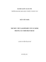 Tri thức Việt Nam đối diện với văn minh phương Tây thời Pháp thuộc