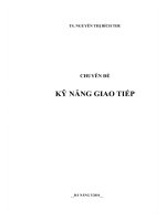 GIÁO TRÌNH kỹ NĂNG GIAO TIẾP 