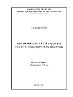 Một số nội dung và giá trị cơ bản của tư tưởng thiền Trần Thái Tông
