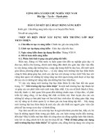 MỘT SỐ BIỆN PHÁP XÂY DỰNG MÔI TRƯỜNG LỚP HỌC THÂN THIỆN