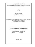 Quan điểm, chính sách tôn giáo của Đảng, Nhà nước Việt Nam và thực hiện chính sách này ở tỉnh Nam Định hiện nay : Luận văn ThS. Triết học: 60 22 90