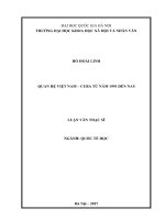 Quan hệ Việt Nam - CuBa từ năm 1991 đến nay : Luận văn ThS. Khoa học chính trị: 603102