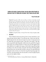 Chống chủ nghĩa cá nhân trong cán bộ, Đảng viên ở nước ta hiện nay theo tư tưởng Hồ Chí Minh: Thực trạng và giải pháp