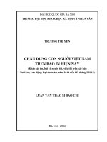 Chân dung con người Việt Nam trên báo in hiện nay (Khảo sát tin, bài về người tốt, việc tốt trên các báo Tuổi trẻ, Lao động, Đại đoàn kết năm 2014 đến hết tháng 3/2015)