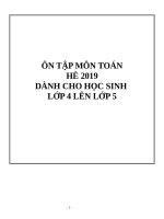 ÔN tập hè   lớp 4   TOÁN