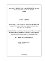 Designing a task-based ESP reading syllabus for the third-year students at Hai Duong Central College of Pharmacy
