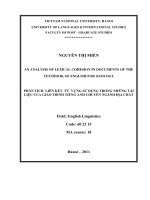 An analysis of lexical cohesion in document of the textbook of English for geology. M.A Thesis Linguistics: 60 22 15