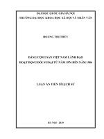 Đảng cộng sản việt nam lãnh đạo hoạt động đối ngoại từ năm 1976 đến năm 1986 