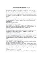 Một số thủ thuật trong Excel cho người dùng