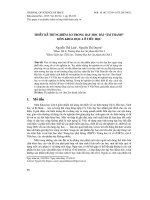 Thiết kế thí nghiệm ảo trong dạy học bài “âm thanh” môn khoa học 4 ở tiểu học