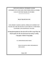 Using project-based learning approach to improve ESP vocabulary for the second year students at Industrial Economics and Technology College