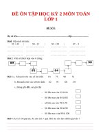 ÔN tập TOÁN CUỐI năm   lớp  1