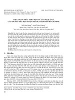 Thực trạng phát triển đội ngũ cán bộ quản lí các trường tiểu học huyện Nhà Bè, thành phố Hồ Chí Minh
