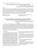 Điều tra nghiên cứu về thành phần dịch hại và thiên địch trên cây chanh leo ở Việt Nam giai đoạn 2015-2016