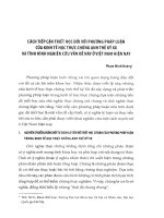 Cách tiếp cận triết học đối với phương pháp luận của kinh tế học chứng anh thế kỷ XX và tình hình nghiên cứu vấn đề này ở việt nam hiện nay 