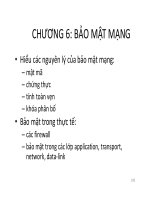 Bài giảng Mạng máy tính: Chương 6 – Vũ Quốc Oai
