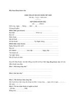 Mẫu hợp đồng khoán việc 