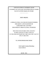 A cross-cultural analysis of English textbook for grade 11 and suggestions of supplementary activities for students’ cross-cultural awareness