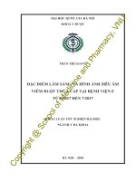Đặc điểm lâm sàng và hình ảnh siêu âm viêm ruột thừa cấp tại Bệnh viện E từ 2/2017 đến 7/2017