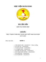 THỰC TRẠNG THÂM HỤC NGÂN SÁCH VIỆT NĂM GIAI ĐOẠN 2015-2020