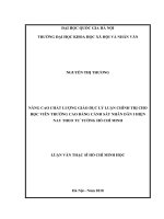 Nâng cao chất lượng giáo dục lý luận chính trị cho học viên trường cao đẳng cảnh sát nhân dân i hiện nay theo tư tưởng hồ chí minh    